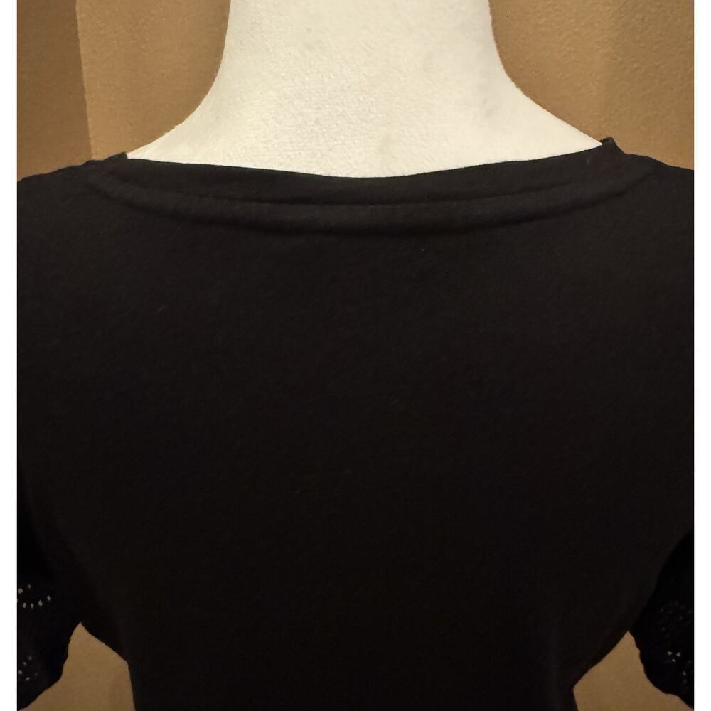 Ralph Lauren Women Black Puff Short Sleeve Top Size XS - Picture 3 of 9